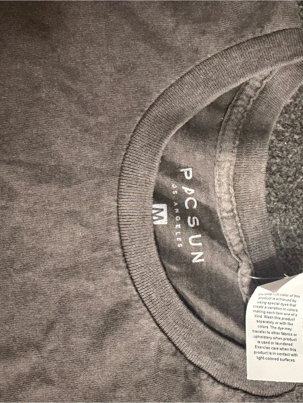 PacSun Washed Black Graphic Crew Tee